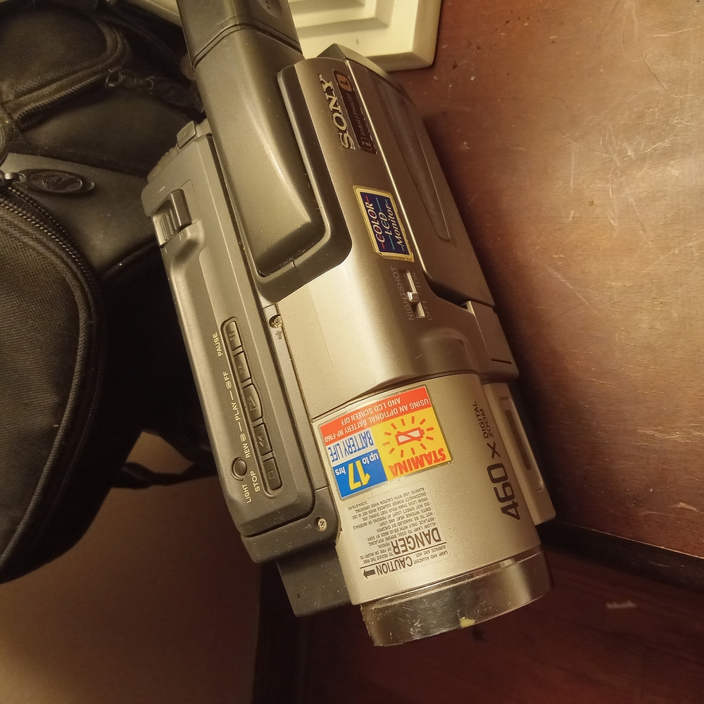 Sony Silver Digital Video Camcorder with Flip-Out LCD